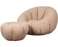 DS4U - Olivia fauteuil set teddy - beige