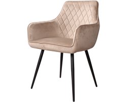DS4U® Ravi 3.0 eetkamerstoel velours - champagne