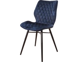 DS4U® Ruby eetkamerstoel 2.0 velvet blauw