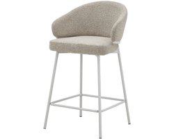 DS4U - Sofia barkruk 65 cm - champagne met beige poot