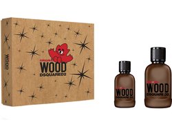 Dsquared² Original Wood Giftset - 100 ml eau de parfum spray + 30 ml eau de parfum spray - cadeauset voor heren