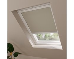 DTCH® Dakraam Rolgordijn Verduisterend - Trend - Taupe - voor VELUX: U04 / 804 / 7