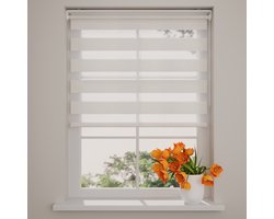 DTCH® Duo rolgordijn - Pure Mini - Lichtdoorlatend - Linnen - 120 x 150 cm - rolgordijn zonder boren