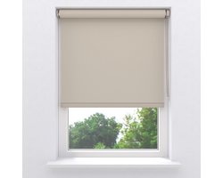 DTCH® Rolgordijn Verduisterend - Easy Royal - Beige Grijs - 85 x 190 cm - Rolgordijn zonder boren - Maten van 40 t/m 240 cm breed