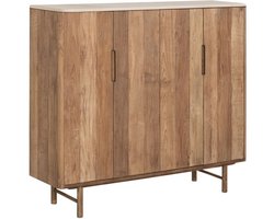 DTP Home Bergkast Bliss 4-deurs mortex – teakhout – 140x40x130 cm