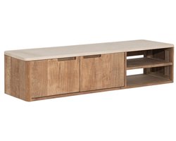DTP Home Bliss tv-meubel Mortex en teakhout – 130x35x30 cm