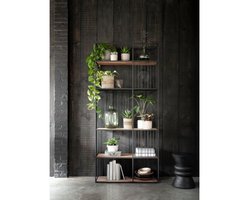 DTP Home Boekenrek/Roomdivider Barra Teakhout – 95x35x210 cm