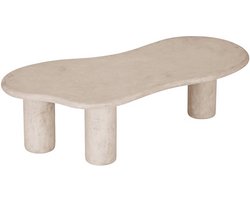 DTP Home Coffee table Curva SAND,35x130x69 cm, mortex