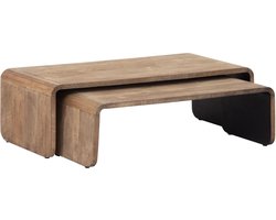 DTP Home Coffee table Evo,30x95x40 cm / 35x110x50 cm, recycled teakwood