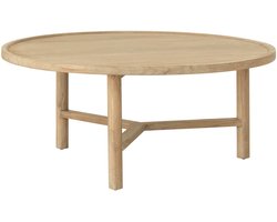 DTP Home Coffee table Forte round large,35xØ80 cm, teakwood natural