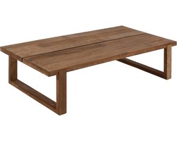 DTP Home Coffee table Icon rectangular,35x130x70 cm, 4 cm top with split, recycled teakwood