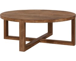 DTP Home Coffee table Icon round,35xØ90 cm, 3,5 cm top, recycled teakwood