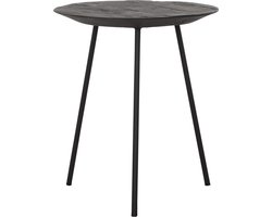 DTP Home Coffee table Jupiter small BLACK,45xØ40 cm, recycled teakwood