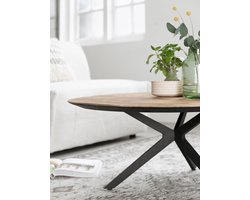 DTP Home Coffee table Metropole round,38xØ90 cm, recycled teakwood