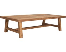 DTP Home Coffee table Monastery rectangular,35x130x70 cm, 4 cm top with envelope, recycled teakwood
