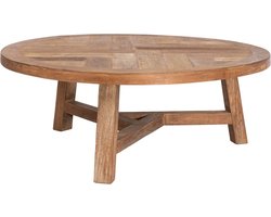 DTP Home Coffee table Monastery round,35xØ90 cm, 3,5 cm top, recycled teakwood