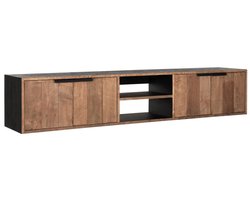 DTP Home Cosmo No.1 Large zwevend tv meubel teakhout – 205x40x40 cm