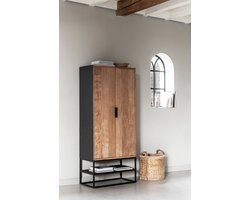 DTP Home Cupboard Cosmo, 2 doors,180x80x40 cm, recycled teakwood