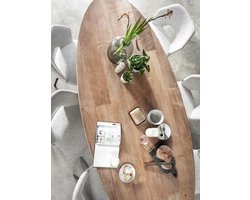 DTP Home Dining table Darwin oval,77x260x110 cm, recycled teakwood