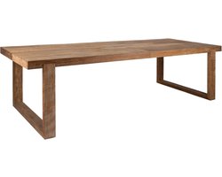 DTP Home Dining table Icon rectangular,78x220x100 cm, 8 cm top with split, recycled teakwood