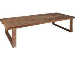 DTP Home Dining table Icon rectangular,78x250x100 cm, 8 cm top with split, recycled teakwood