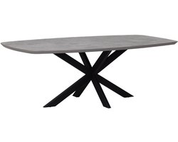 DTP Home Dining table Vito Danish oval 225 DUSK,76x225x105 cm, mortex
