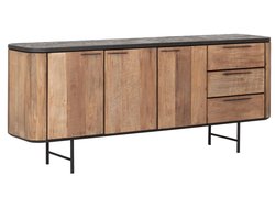 DTP Home Dresser Soho, 3 doors, 3 drawers,85x200x45 cm, recycled teakwood and mortex