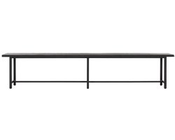 DTP Home Eetkamerbank Beam Teakhout zwart - 240x35x47 cm