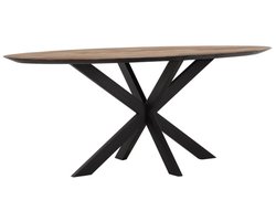 DTP Home Eettafel Timeless ovaal teakhout – 200x200x78 cm