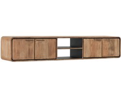 DTP Home Evo zwevend tv meubel large teakhout - 225x40x40 cm
