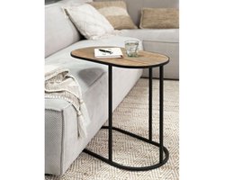 DTP home Highlight Terra laptoptafel teakhout naturel - 65 x 35 x 60 cm
