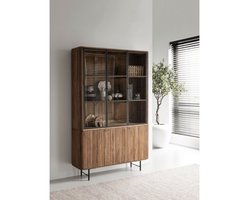 DTP Home Kast Lagoon 2x3 deuren teakhout - 210x130x40 cm