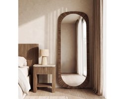 DTP home Lagoon spiegel teakhout naturel - 85 x 4 x 180 cm