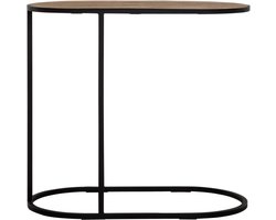 DTP Home Laptop table Terra NATURAL,60x65x35 cm, oval, recycled teakwood