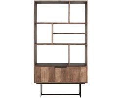DTP Home Odeon Boekenkast No.2 Teakhout - 120x40x210 cm