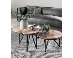 DTP Home Salontafel Odeon Rond teakhout - 80x80x35 cm