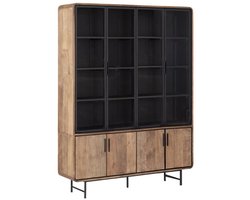 DTP Home Showcase Evo large, 2x4 doors,220x160x40 cm, recycled teakwood