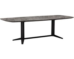 DTP home Soho eettafel Deens ovaal Mortex zwart - 260 x 110 x 76 cm