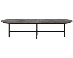 DTP Home Soho salontafel ovaal mortex - zwart - 160x60x35 cm
