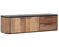 DTP Home Soho zwevend tv meubel Teakhout Mortex 150x40x42 cm