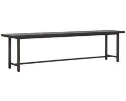 DTP home Timeless Black Beam eetkamerbank teakhout zwart - 190 x 35 x 47 cm