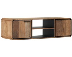 DTP Home Tv meubel Evo zwevend - Teakhout - 145x40x40 cm