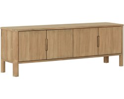 DTP Home TV stand Forte, 4 doors,55x160x40 cm, teakwood natural