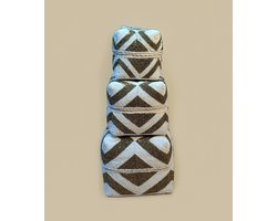 DUA Opbergdoos - Goud Wit Bali Offermand set van 3
