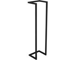 Dual Handdoekrek industrieel 95x25x20cm mat zwart