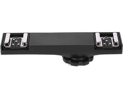 Dual Hot Shoe Splitter en Houder voor DSLR Camera en Camcorder - Ideaal voor Accessoires en Verlichting
