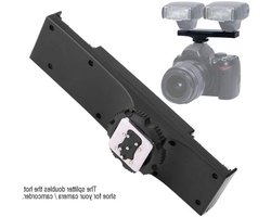 Dual Hot Shoe Splitter en Houder voor DSLR Camera en Camcorder - Ideaal voor Accessoires en Verlichting