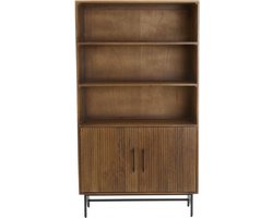 Dubaku kast 100x40x180 cm - hout donkerbruin