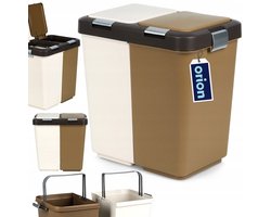 Dubbele Afvalbak 2x10L - Ideaal voor Afvalscheiding