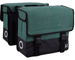 Dubbele Canvas Tas Plus Hunter green/matt black 67L